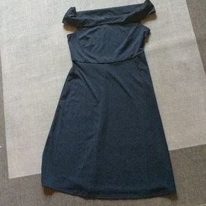 SOLD- Off shoulder dress great for work or brunch